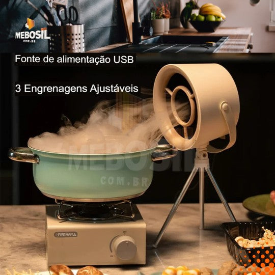 Mini exaustor portátil para cozinha