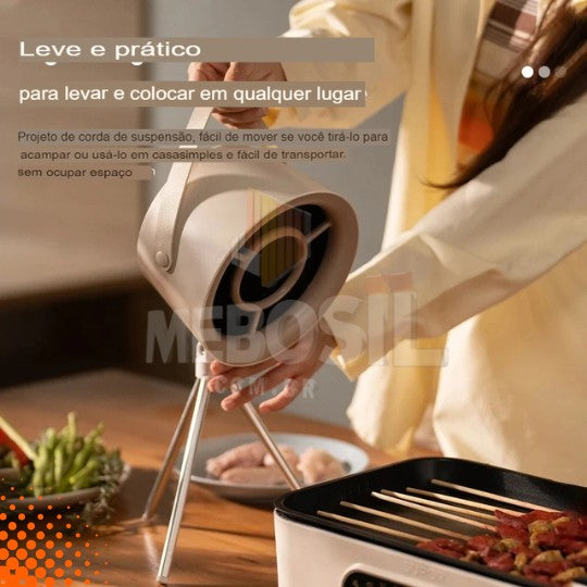 Mini exaustor portátil para cozinha